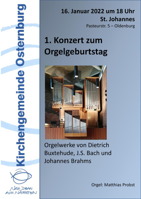 1. Konzert zum Orgelgeburtstag