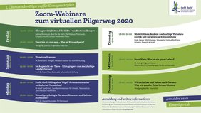 Programm virtueller Klima-Pilgerweg 2020
