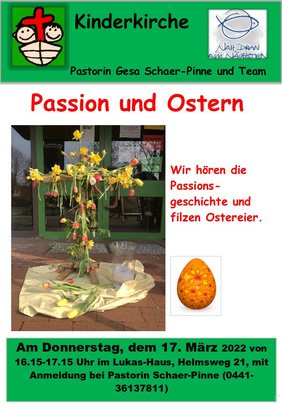 Kinderkirche Passion und Ostern