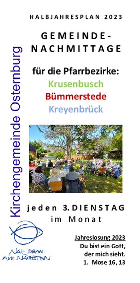 Seniorenprogramm Krusenbusch, Bümmerstede, Johannes
