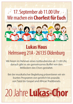Lukaschor Jubiläum