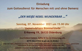 Der weiße Nebel wunderbar