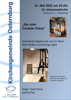 Tjark Pinne spielt 3. Orgelkonzert zum Jubiläum