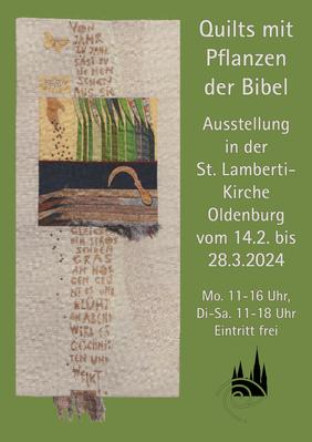 Ausstellung Quilts mit Pflanzen der Bibel