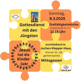 Gottesdienst mit den Jüngsten 9.3.25