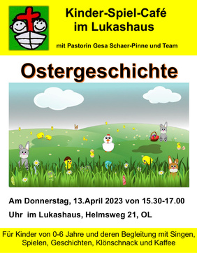Kinderspielcafé mit Ostergeschichte