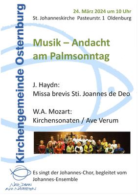 Musikalischer Gottesdienst am Palmsonntag