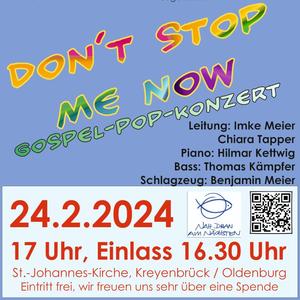Gospel-Pop-Konzert Don't stop me now