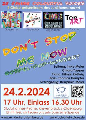 Gospel-Pop-Konzert Don't stop me now