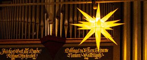 Orgel der Dreifaltigkeitskirche mit Stern