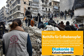 Nothilfe für Erdbebenopfer