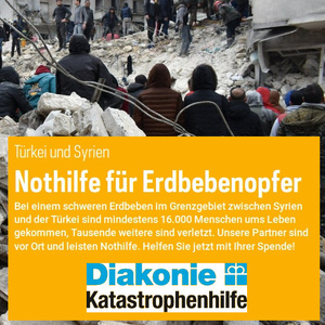 nothilfe für Erdbebenopfer