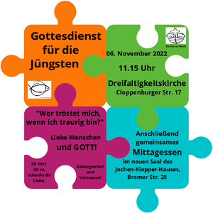 Gottesdienst für die Jüngsten am 6.11.22