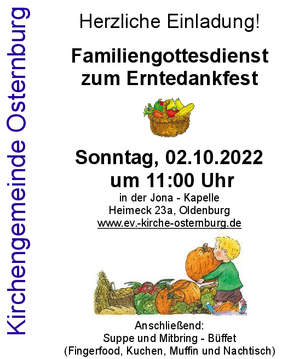 Familiengottesdienst zum Erntedank
