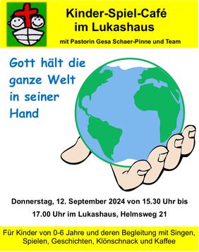 Gott hält die ganze Welt in seiner Hand