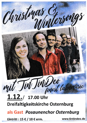 Konzertplakat Konzert mit Tin Tin Deo