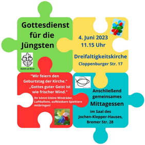 Gottesdienst für die Jüngsten am 4.6.2023