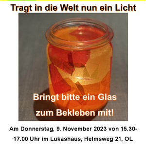 Tragt in die Welt nun ein Licht