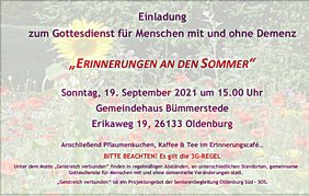 Erinnerungen an den Sommer